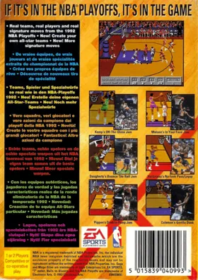 Bulls versus Blazers and the NBA Playoffs (USA, Europe) box cover back